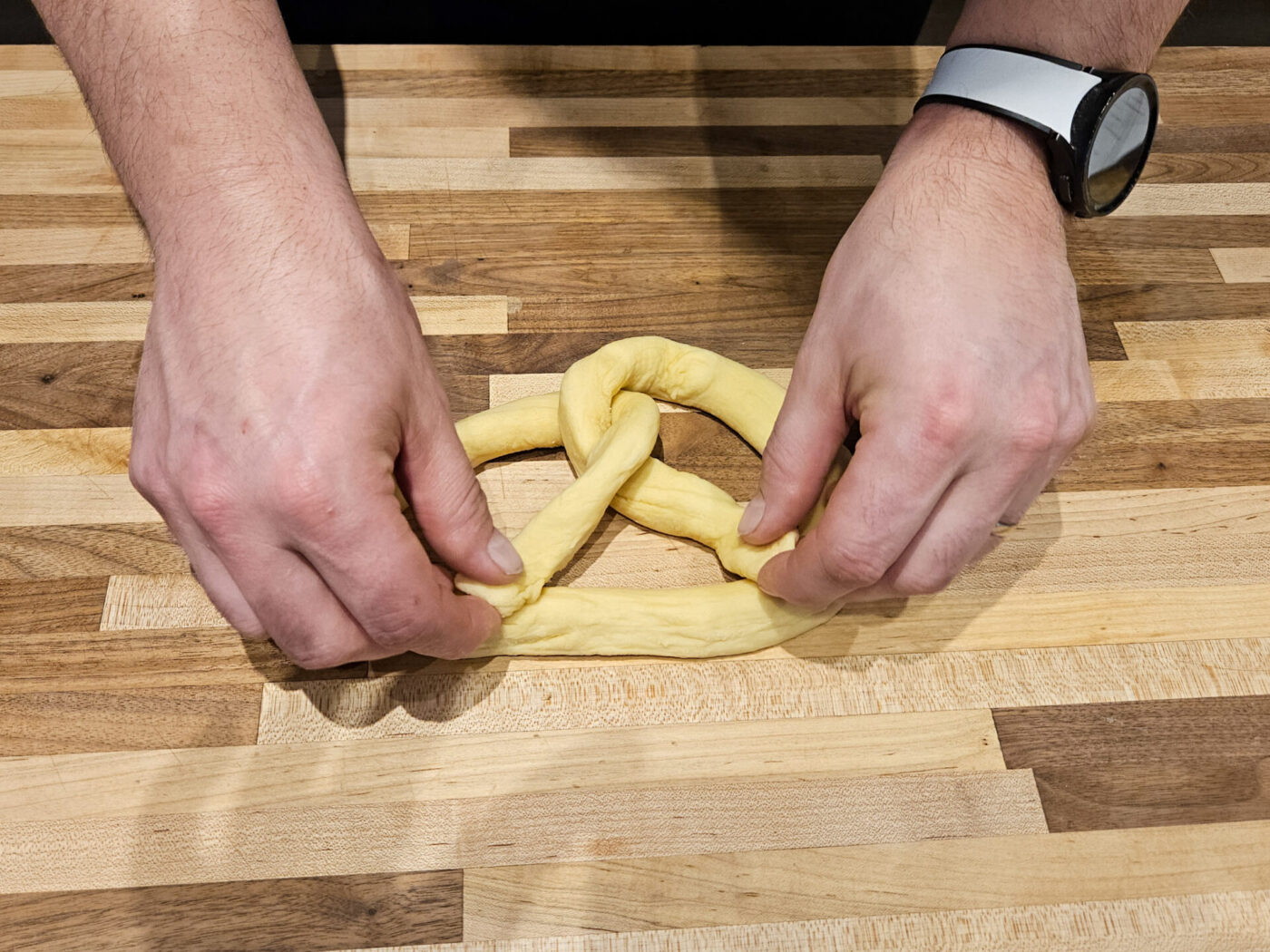 Czech Soft Pretzel Preclík Recipe - Shape the Pretzels