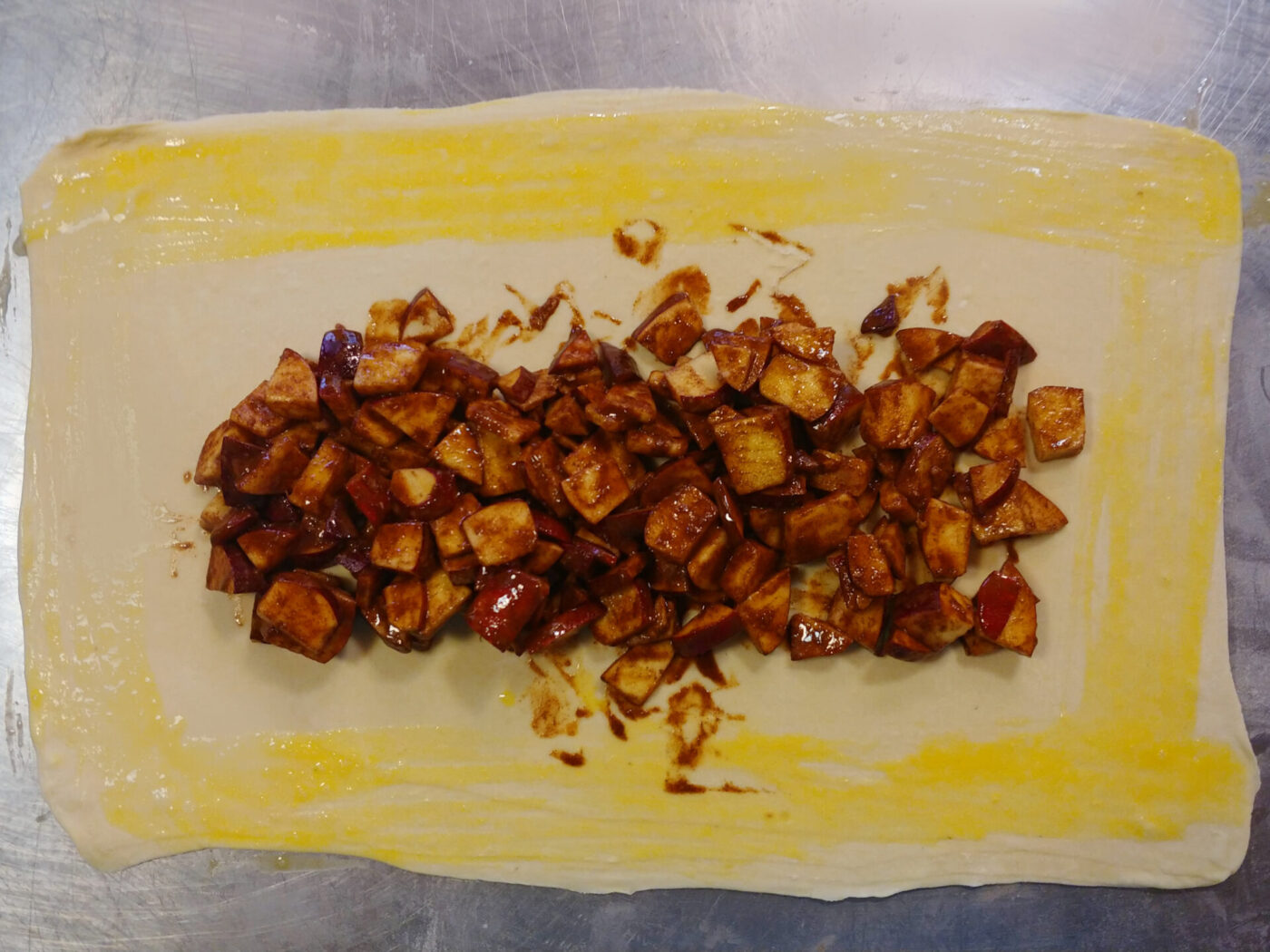 Apple Strudel - Assemble strudel