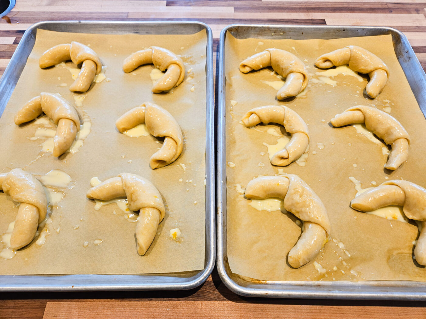 Loupáčky Czech Poppy Seed Crescents - steps -11