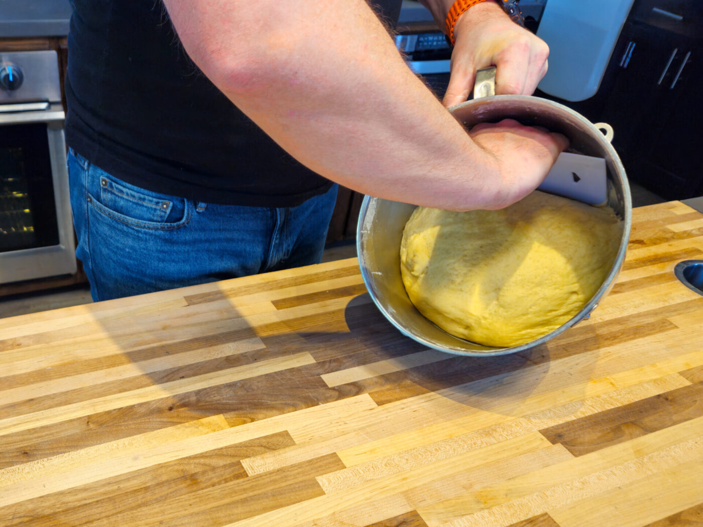 Czech Rolls Rohliky Recipe - Pre-shape the Dough