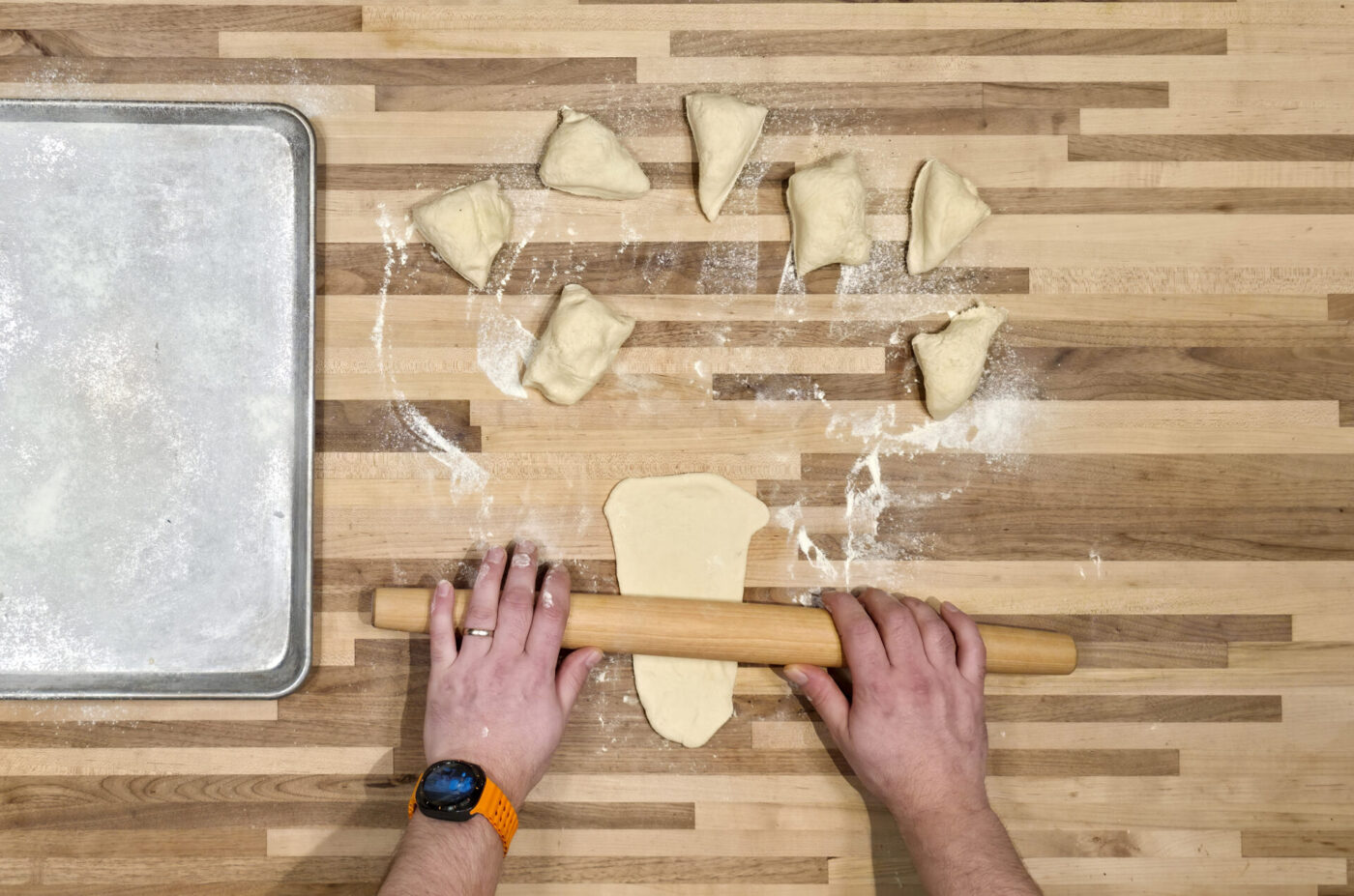 Garlic Naan Bread Recipe - Shaping