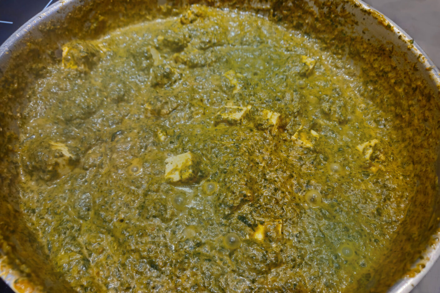 Palak Paneer steps-16