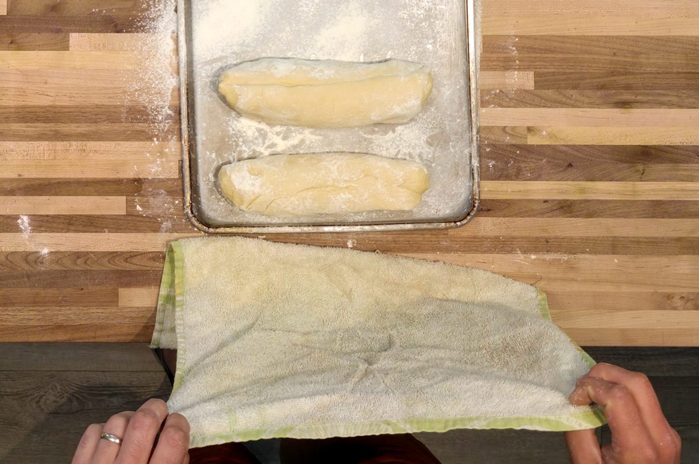 Czech Bread Dumpling Houskovy Knedlik Recipe - Shaping