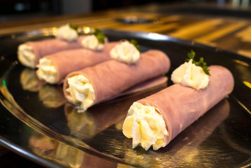 Creamy Horseradish Ham Rolls