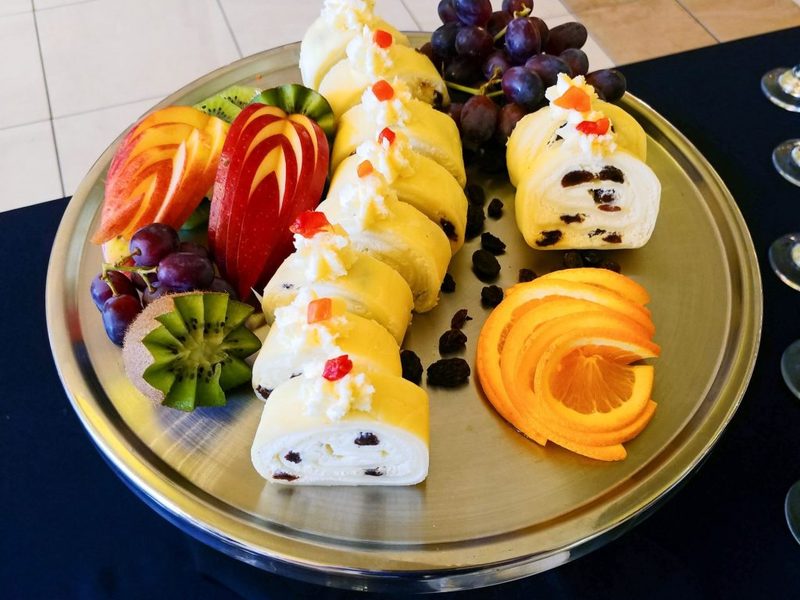Cheese Roulade with Goat Cheese & Raisins