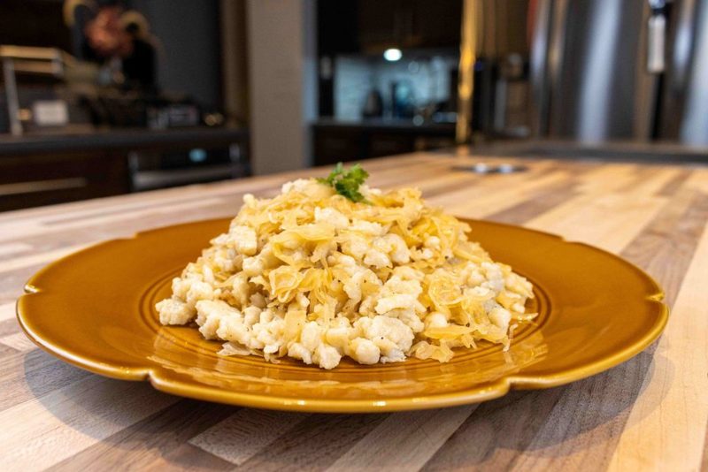 Halušky with Sauerkraut