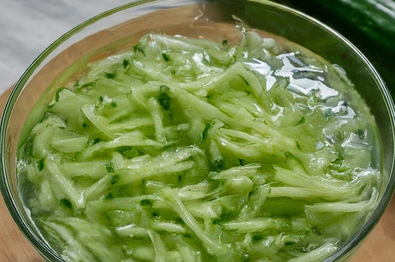 Czech Cucumber Salad Okurkový Salát