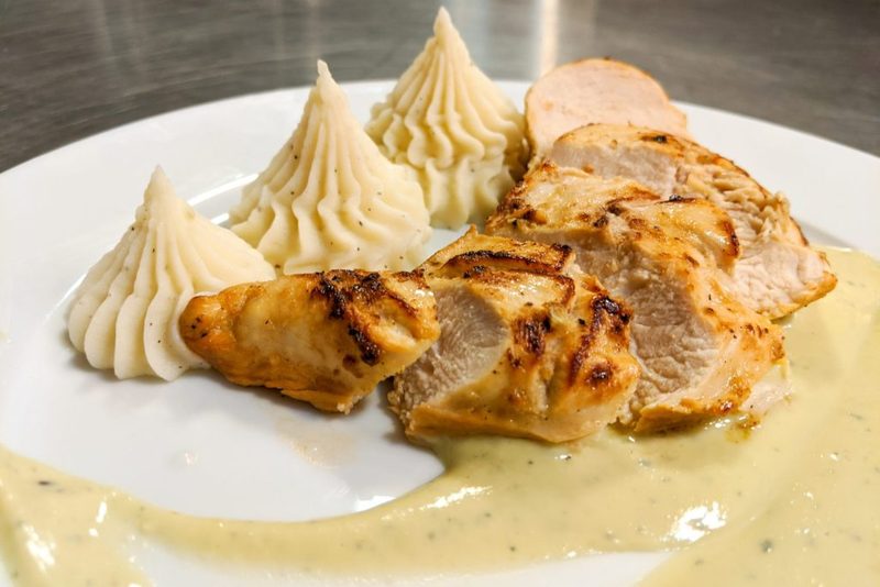 Chicken Steak with Blue Cheese Sauce
