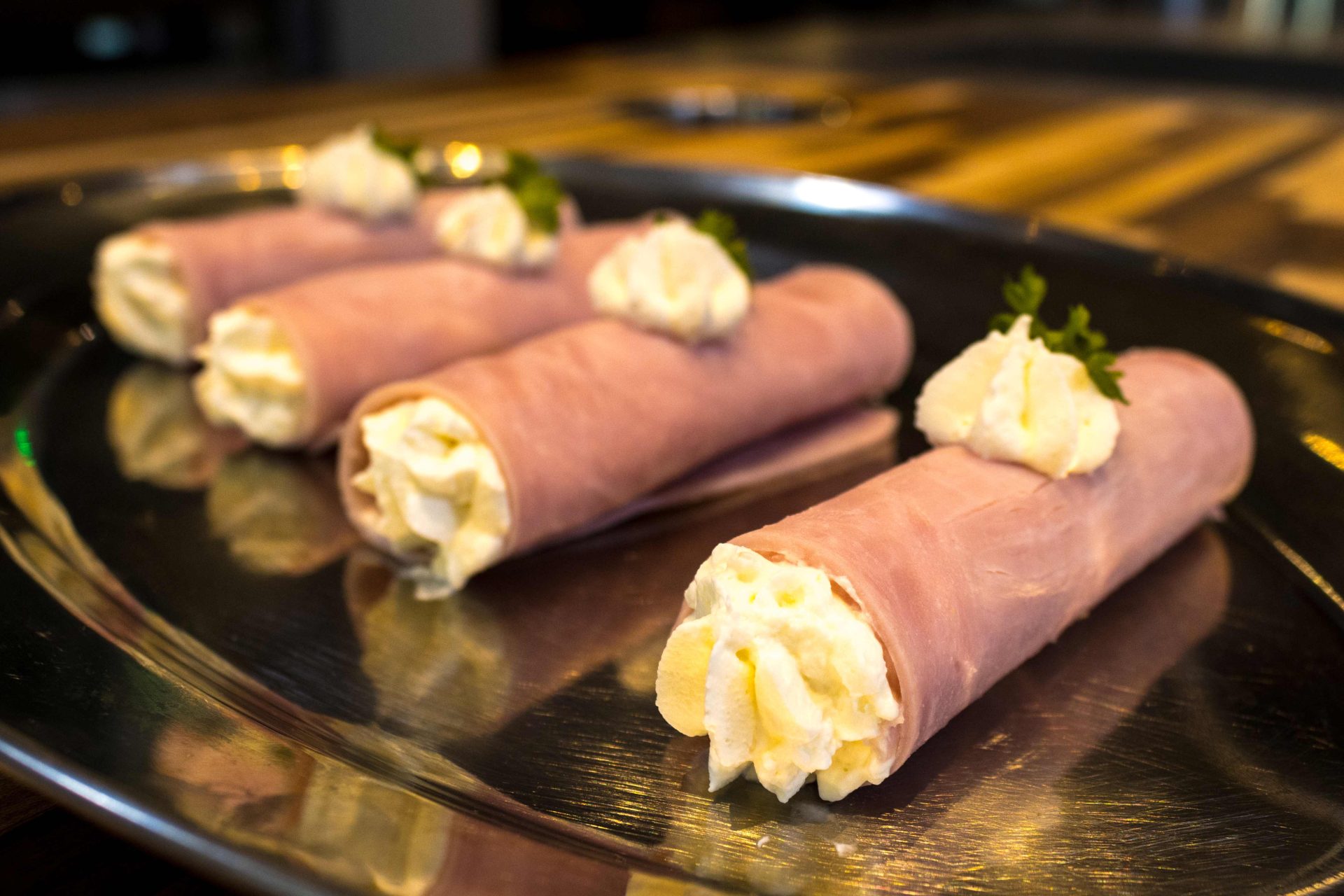 Creamy Horseradish Ham Rolls - Tom the Chef